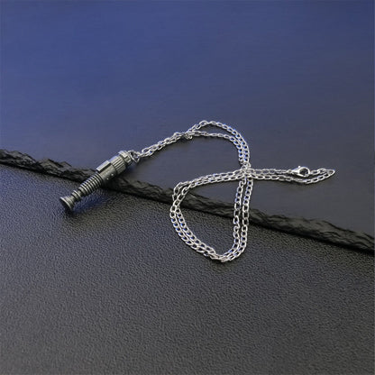 Lightsaber Hilt Stainless Steel Necklace