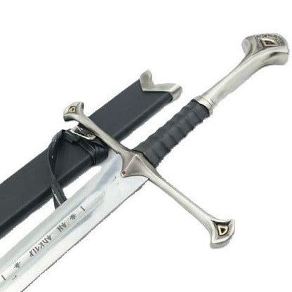 Lord of the Rings Sword Aragorn Anduril Sword with Sheath & Plaque - NEXTLEVELUK