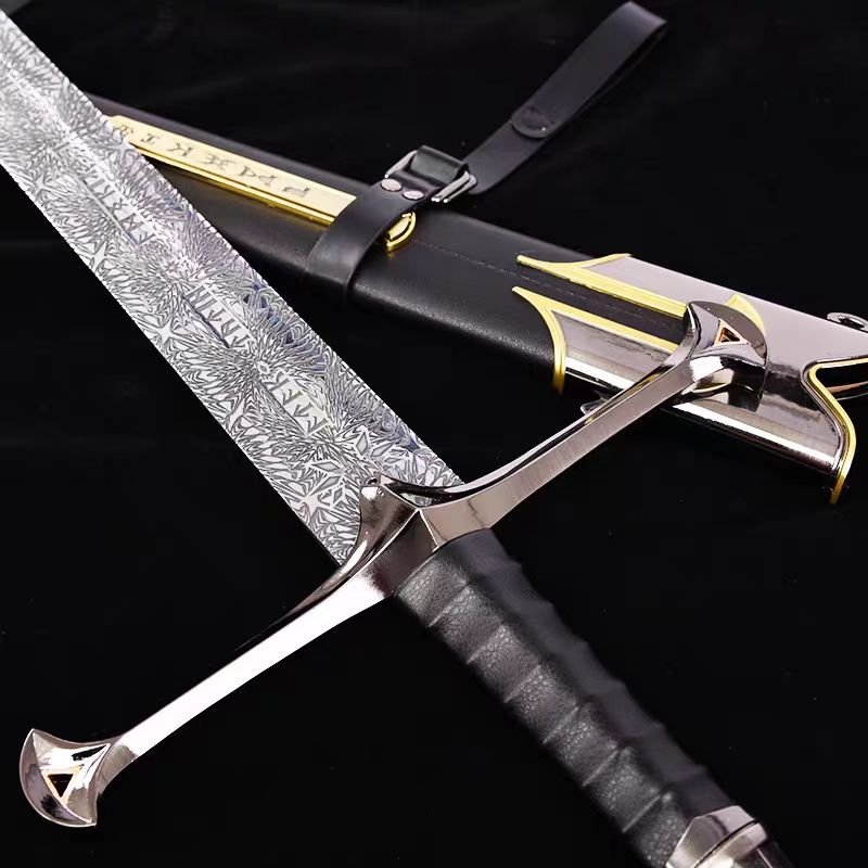 Lord of the Rings Sword of King Elessar Aragorn Anduril Metal Sword With Wall Plaque Exclusive Editon - NEXTLEVELUK