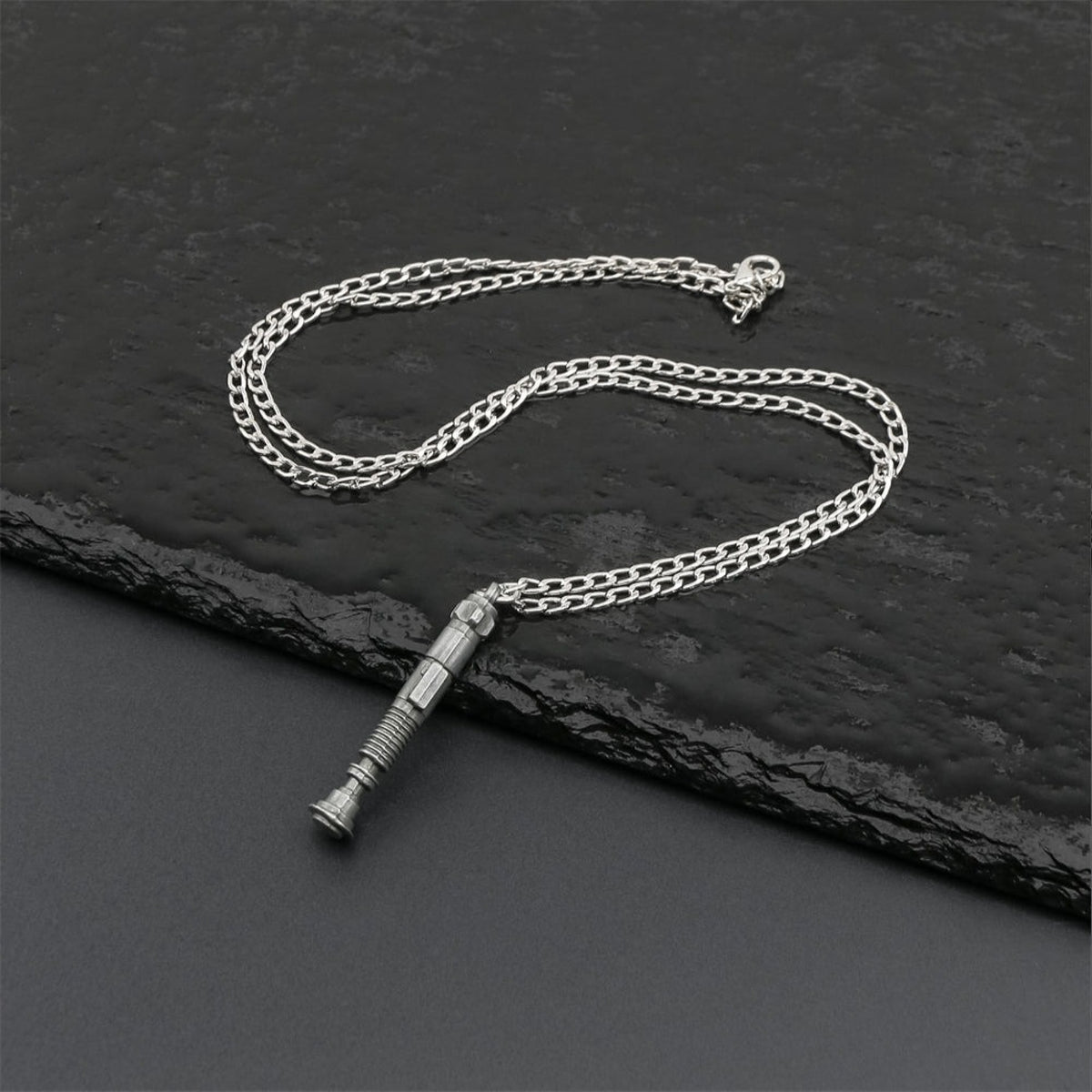 Lightsaber Hilt Stainless Steel Necklace