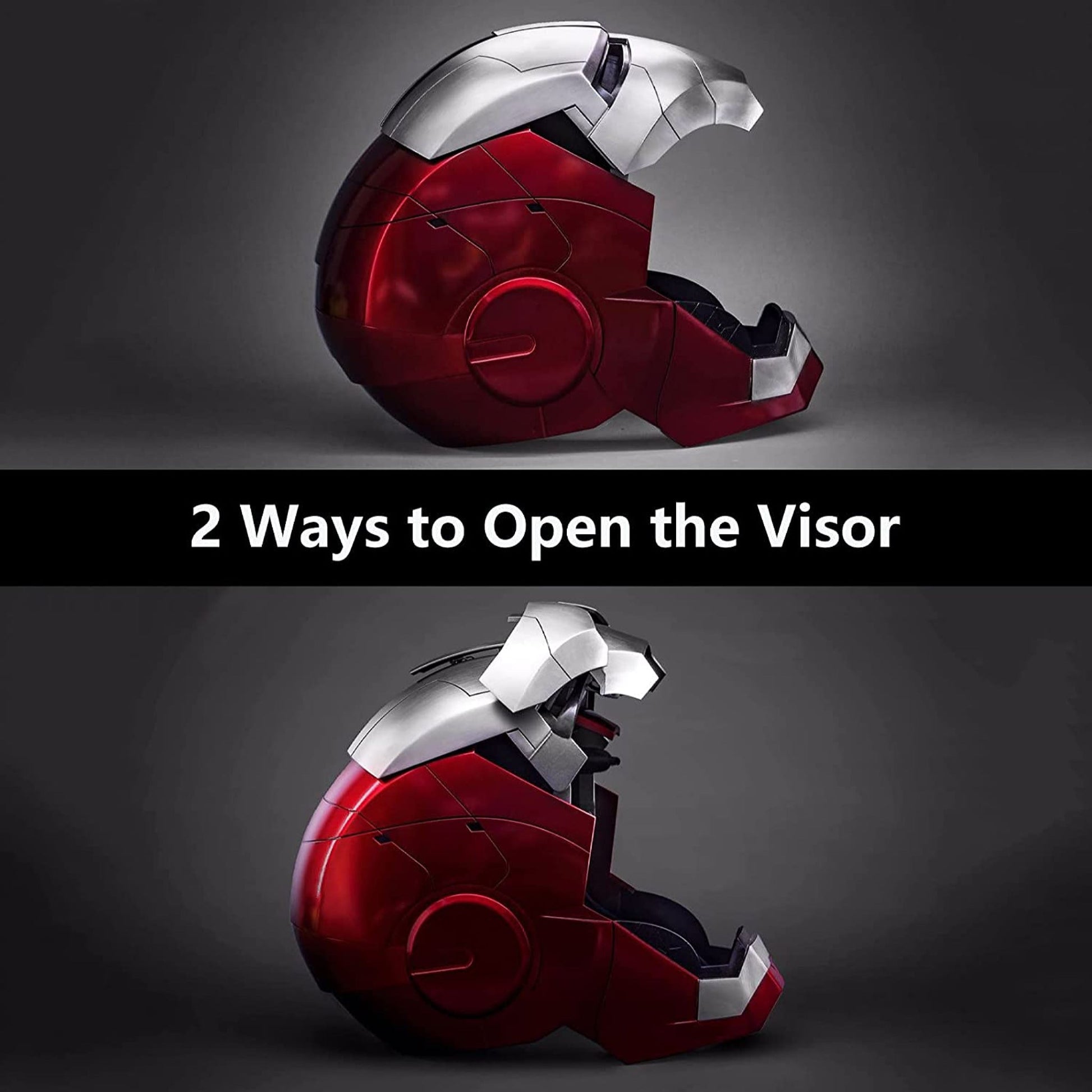Marvel Iron Man 2 Mark V Armor Electronic Helmet Voice Activated Replica - NEXTLEVELUK