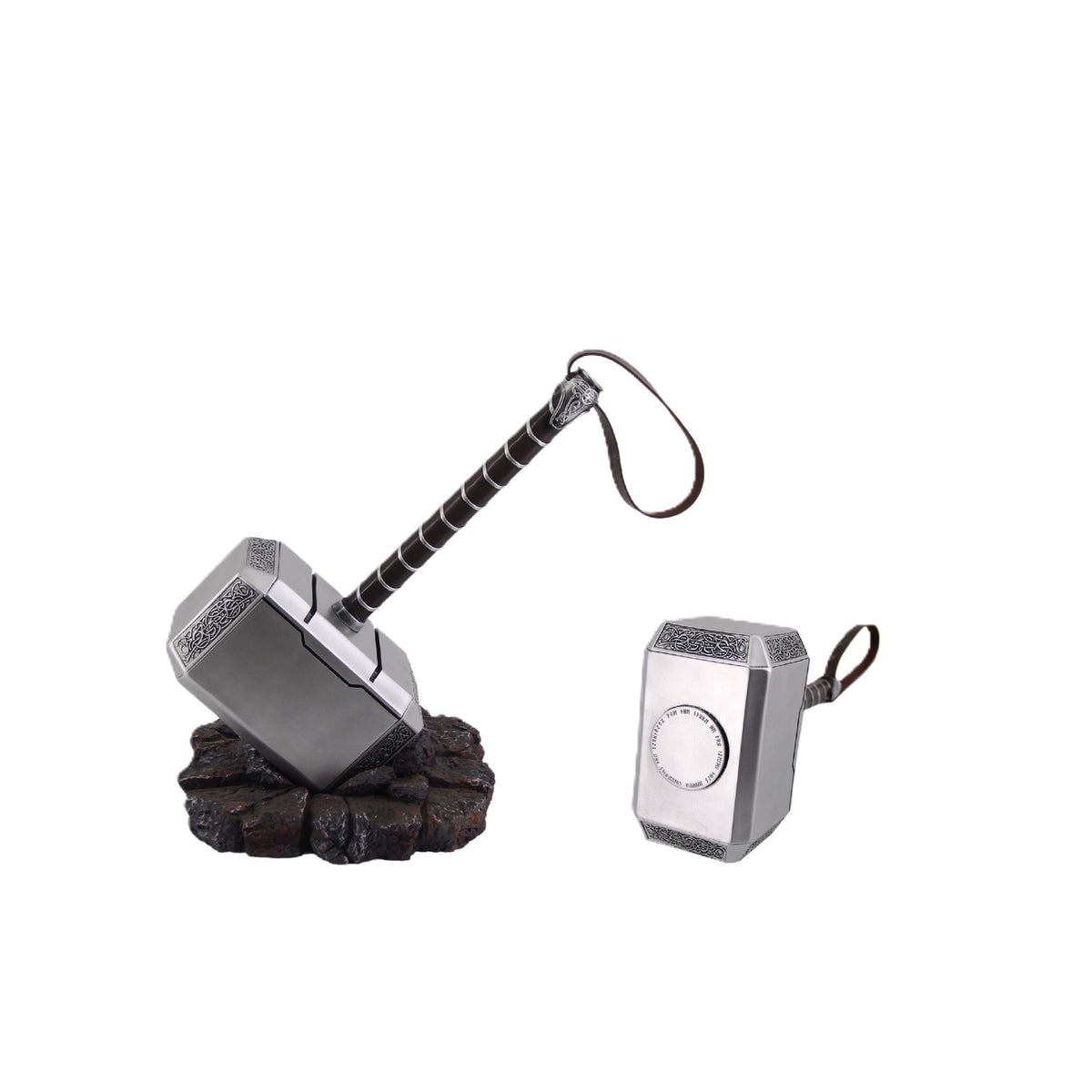 Marvel Resin Thor Hammer 'Mjolnir' 1:1 Replica with Rock Base - NEXTLEVELUK