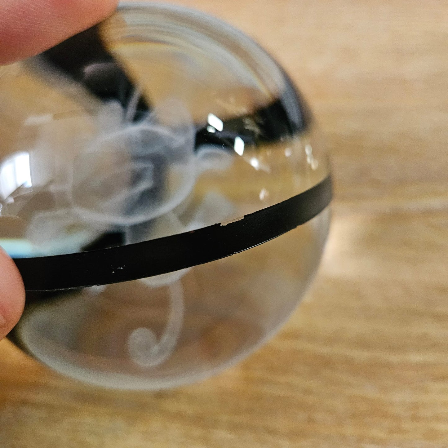 Pokemon 3D Crystal Ball Pokeball Meowth Night Light 8cm XL Size DAMAGED