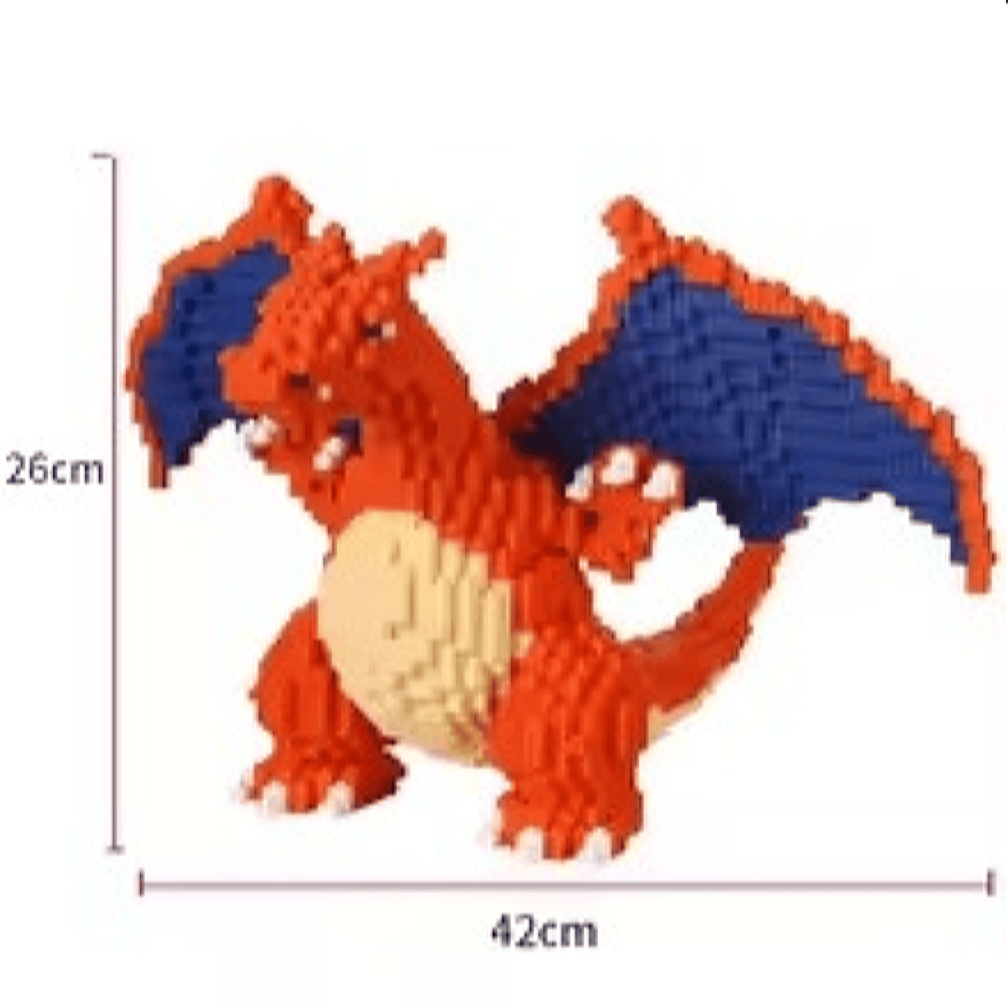 MicroBlocks Charizard Building Blocks - NEXTLEVELUK