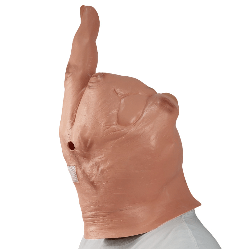 Middle Finger Latex Mask - NEXTLEVELUK