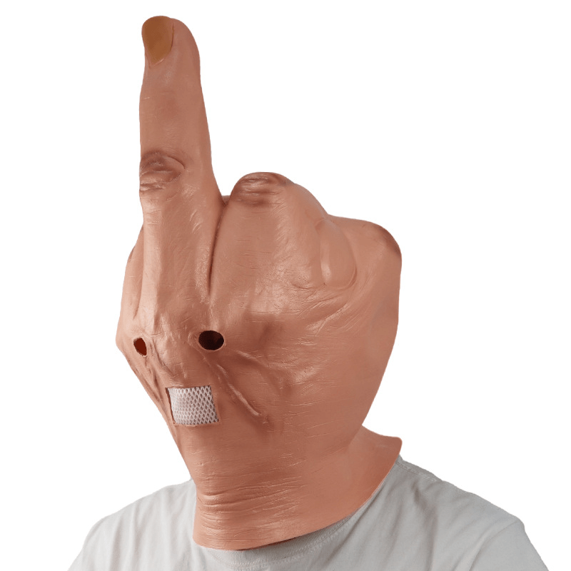 Middle Finger Latex Mask - NEXTLEVELUK
