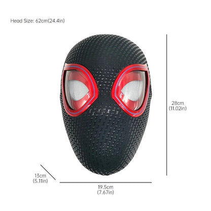 Miles Morales Spider - Man Spiderverse Light Up Interactive Mask Remote Control Spiderman - NEXTLEVELUK