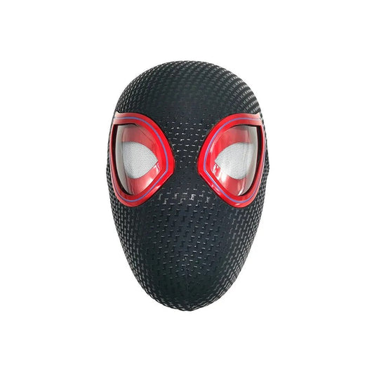 Miles Morales Spider - Man Spiderverse Light Up Interactive Mask Remote Control Spiderman - NEXTLEVELUK
