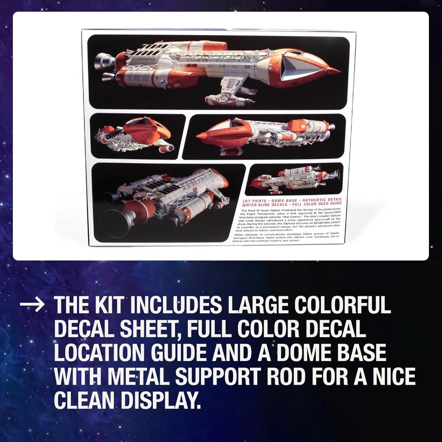 MPC 1:48 Space: 1999 Hawk Mk IX Model Kit MPC947 - NEXTLEVELUK