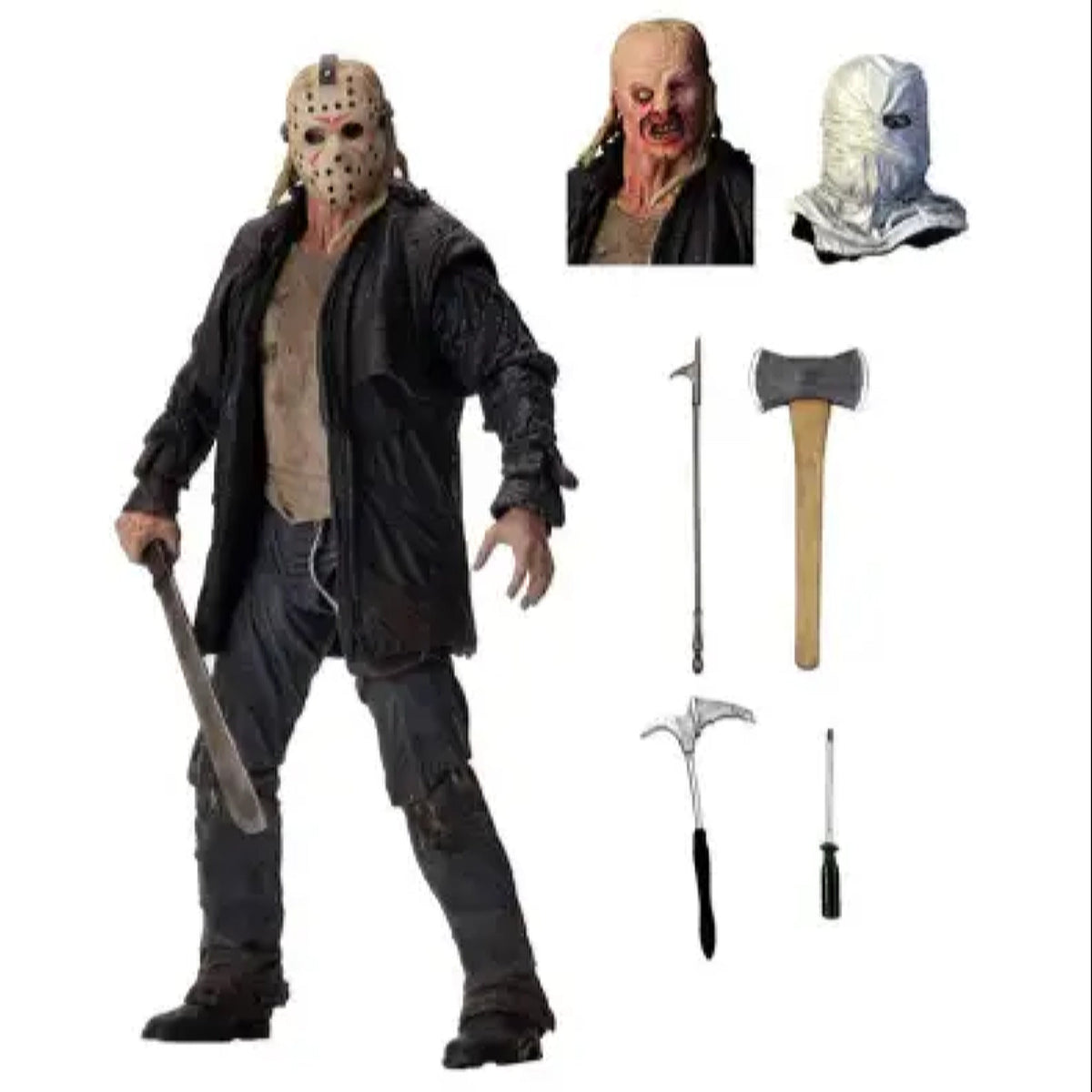 NECA Friday the 13th Jason Voorhees 7 inch Action Figure 2009 - NEXTLEVELUK