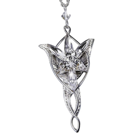 Noble Collection Lord of the Rings Evenstar Pendant Sterling Silver & Swarovski - NEXTLEVELUK