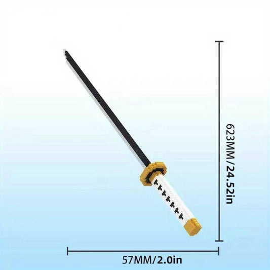 One Piece Building Blocks Anime Weapon Wado Ichimonji Sword with Scabbard and Stand - NEXTLEVELUK
