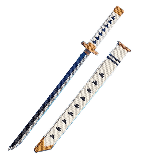 One Piece Building Blocks Anime Weapon Wado Ichimonji Sword with Scabbard and Stand - NEXTLEVELUK