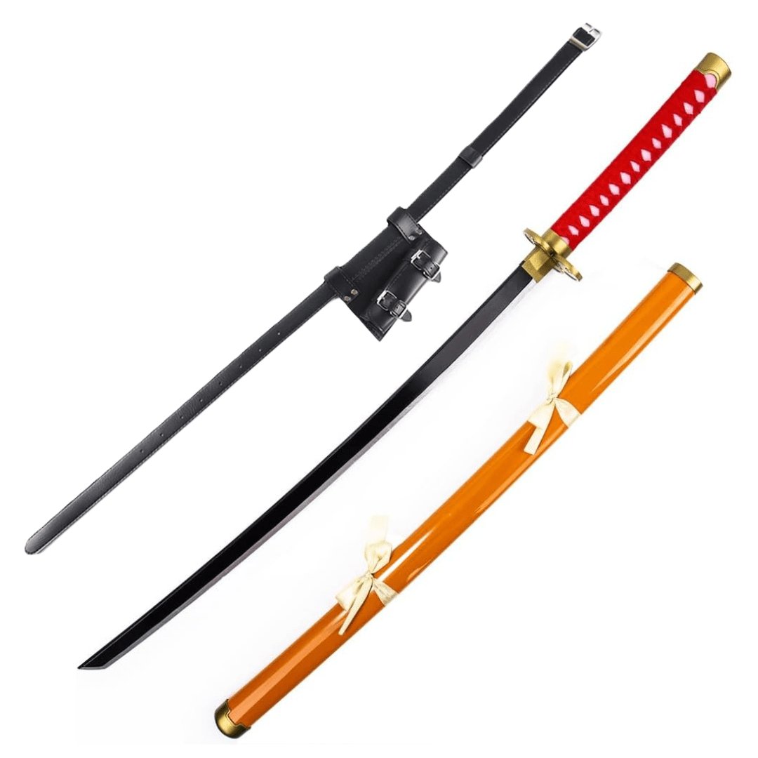One Piece Kikunojo Wooden Sword Cosplay Replica With PU Sword Belt Bundle - NEXTLEVELUK