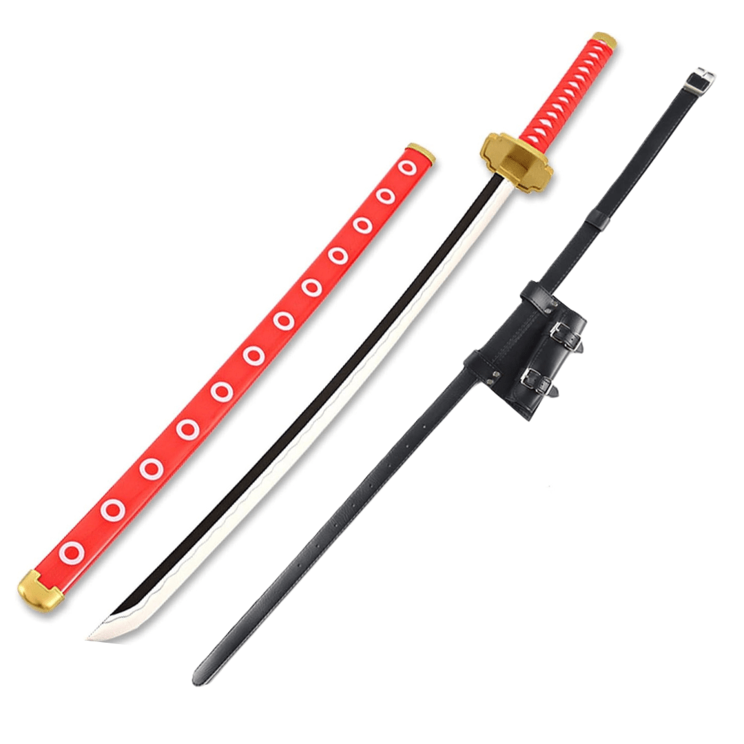 One Piece Kozuki Toki Wooden Sword Cosplay Prop Replica With PU Sword Belt Bundle - NEXTLEVELUK