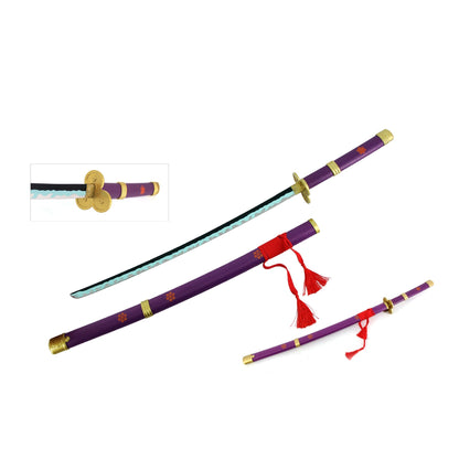 One Piece Purple Enma Metal Katana Sword of Roronoa Zoro - NEXTLEVELUK
