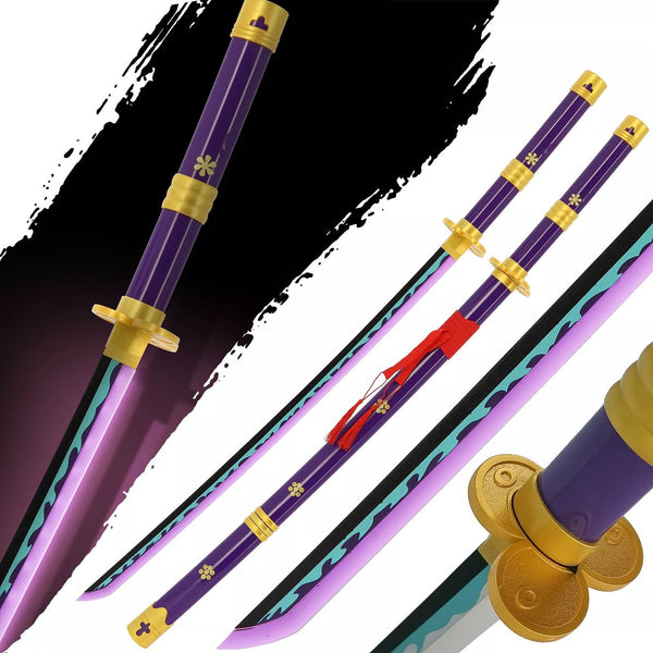 One Piece Purple Enma Sword LED Light Up Sword Cosplay Prop Replica