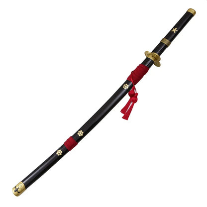 One Piece Sword Roronoa Zoro cosplay Wooden Swords Black Enma Prop Replica - NEXTLEVELUK