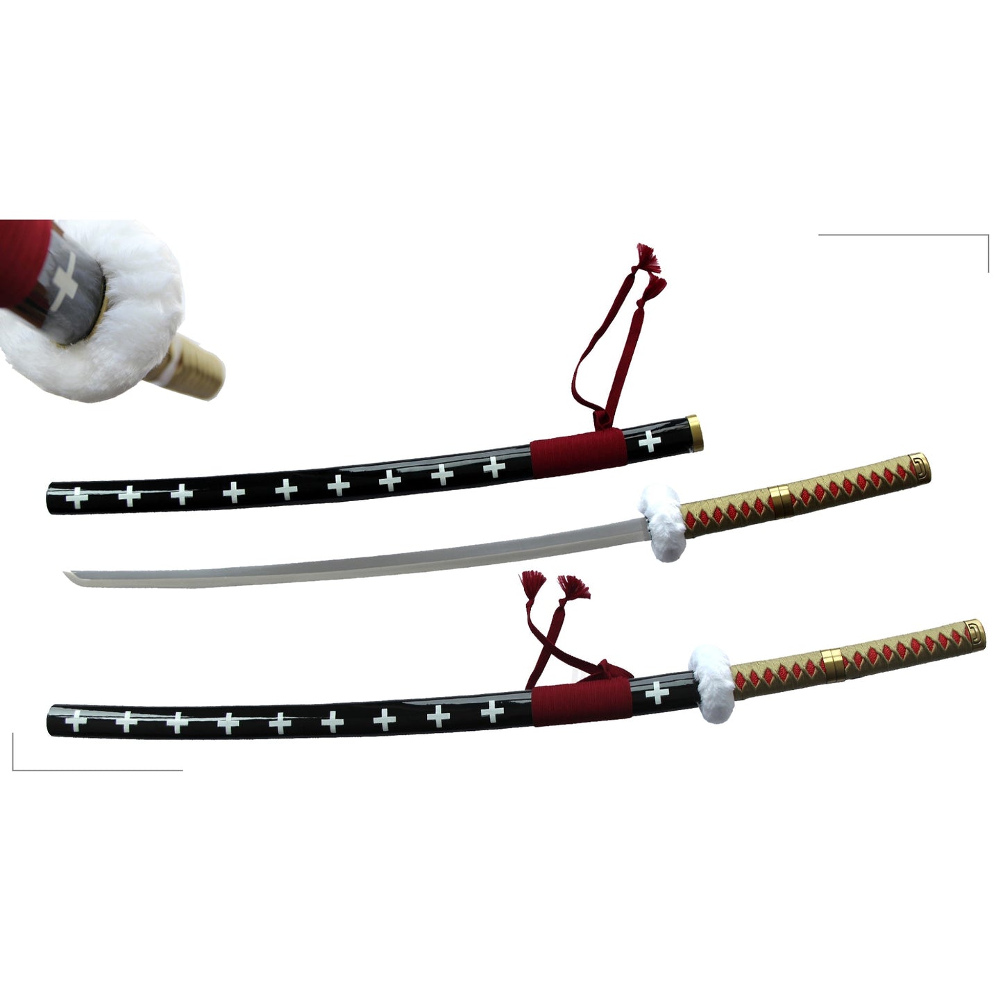 One Piece Sword Trafalgar Law Kikoku Cursed Metal Katana Sword - NEXTLEVELUK