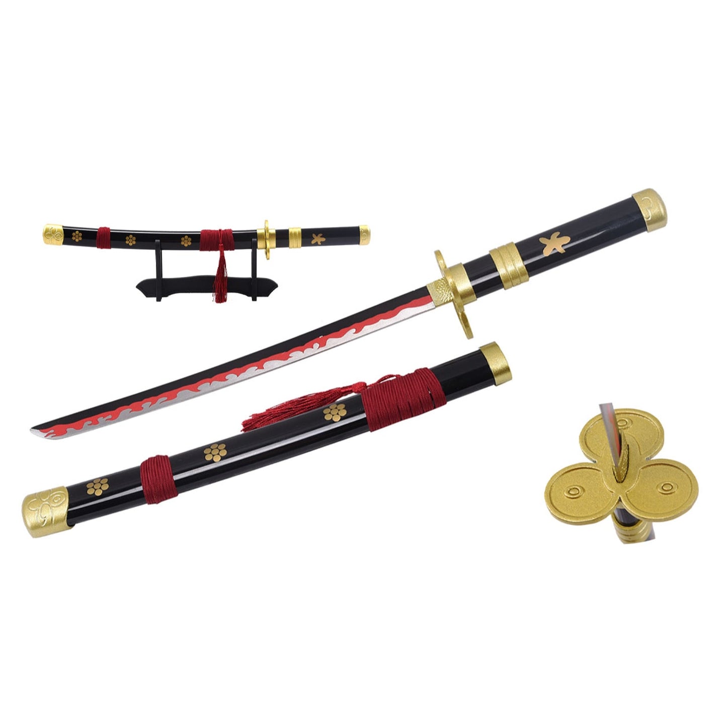 One Piece Zoro's Black Enma Mini Metal Katana Sword - NEXTLEVELUK