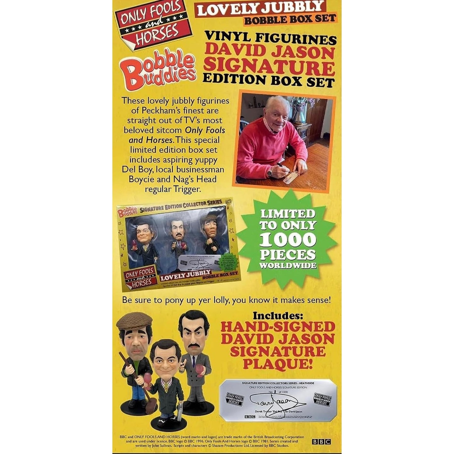 Only Fools and Horses Vinyl Figures David Jason Signature Edition - NEXTLEVELUK