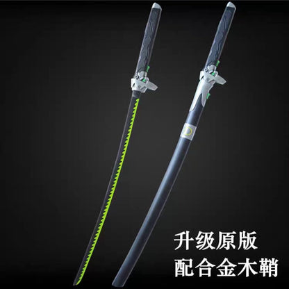 Overwatch Genji Green Metal Katana Sword - NEXTLEVELUK