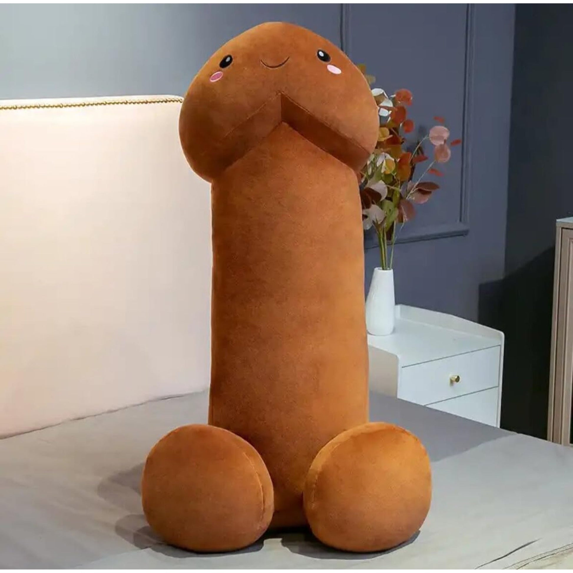 Penis Plush Toy Cushion Brown 100cm - NEXTLEVELUK
