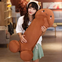 Penis Plush Toy Cushion Brown 50cm - NEXTLEVELUK