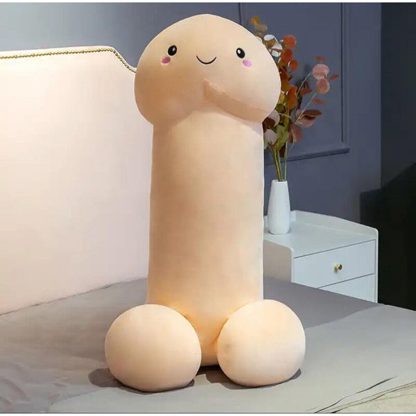 Penis Plush Toy Cushion White 100cm