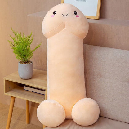 Penis Plush Toy Cushion White 50cm - NEXTLEVELUK