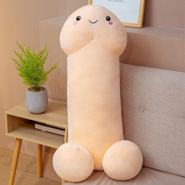 Penis Plush Toy Cushion White 50cm