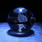 Pokemon 3D Crystal Ball Pokeball Celebi Night Light 8cm XL Size - NEXTLEVELUK