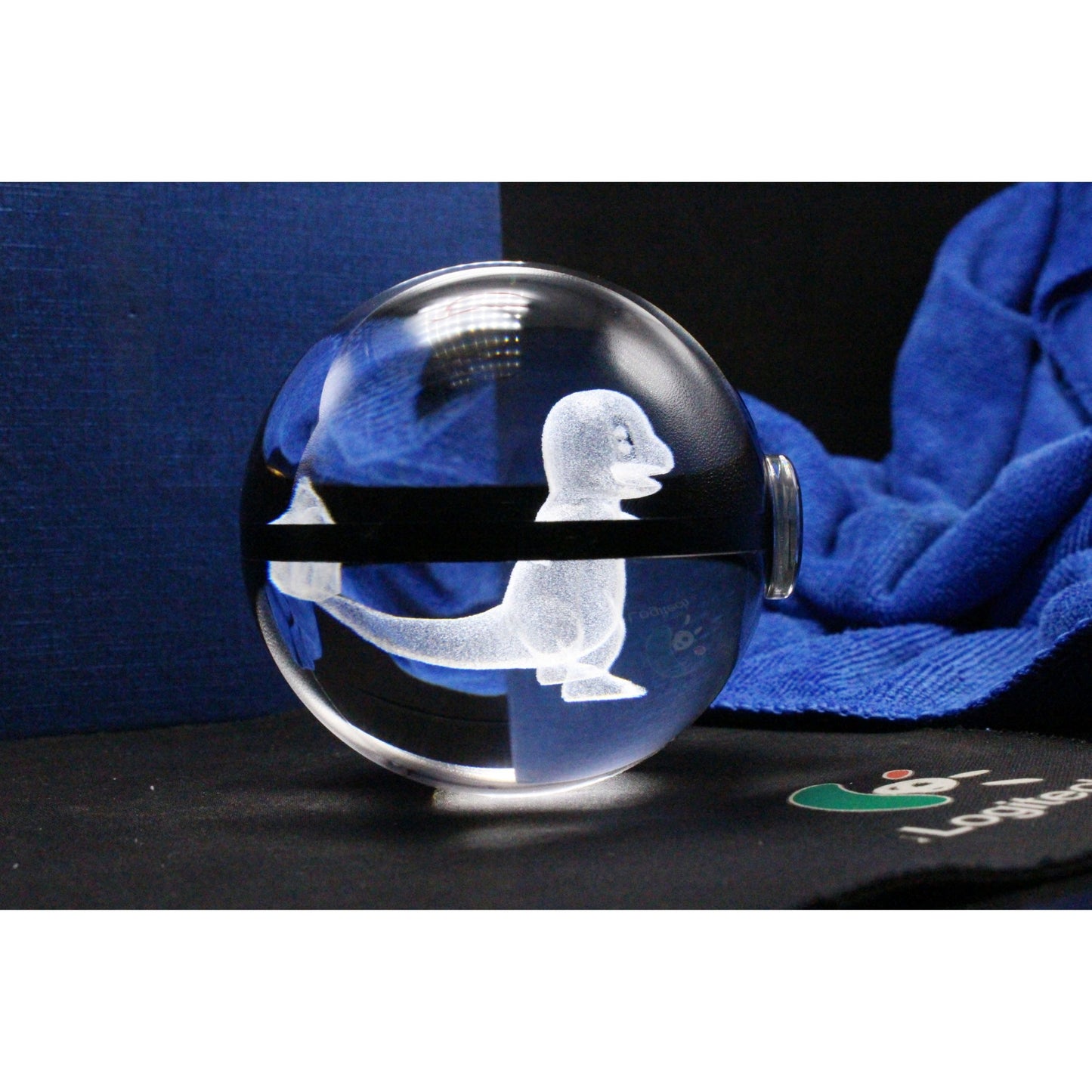 Pokemon 3D Crystal Ball Pokeball Charmander Night Light 8cm XL Size - NEXTLEVELUK