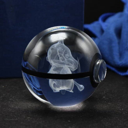 Pokemon 3D Crystal Ball Pokeball Cubone Night Light 8cm XL Size - NEXTLEVELUK