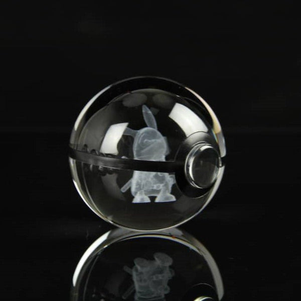 Pokemon 3D Crystal Ball Pokeball Deadpool Pikachu Night Light 8cm XL Size