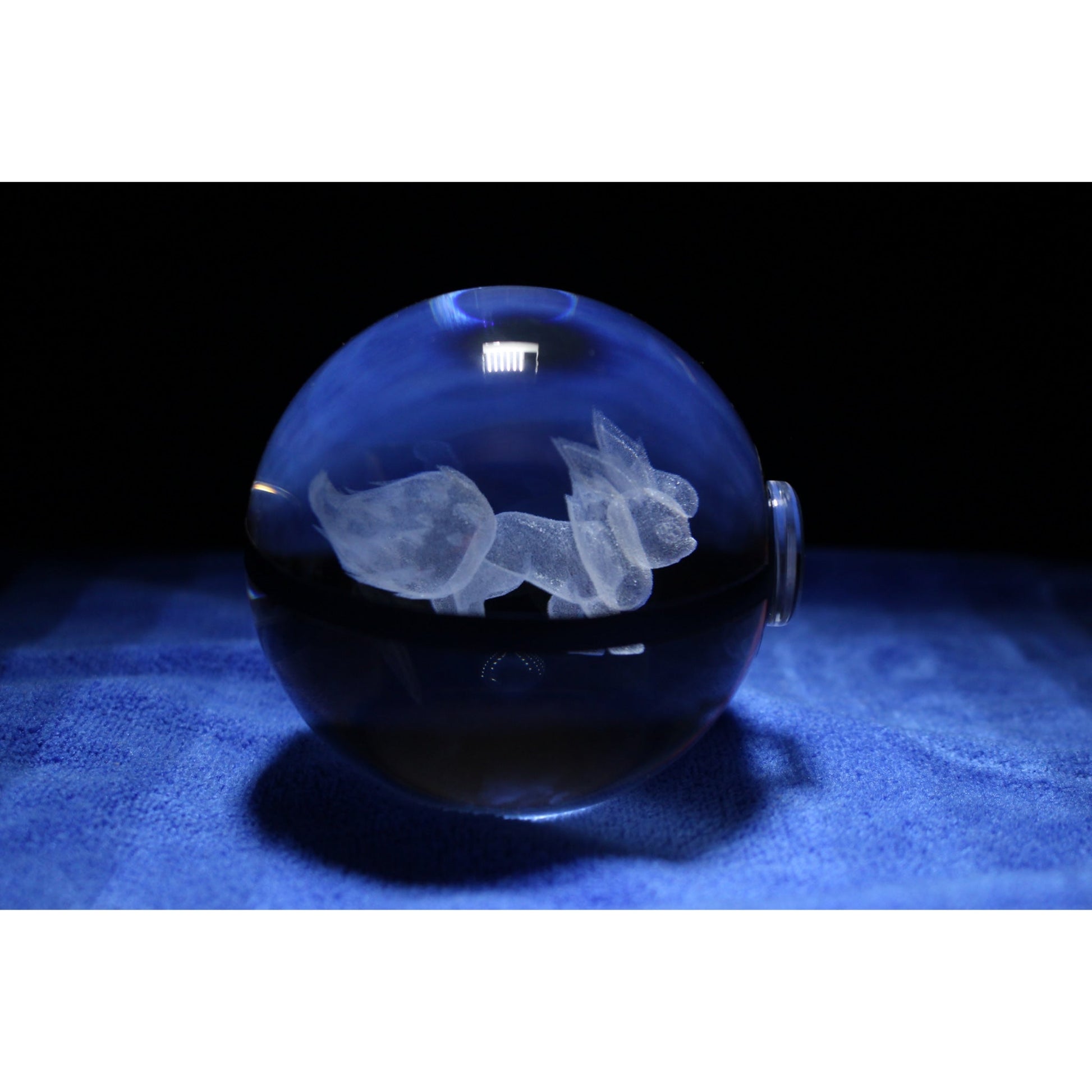 Pokemon 3D Crystal Ball Pokeball Flareon Night Light 8cm XL Size - NEXTLEVELUK