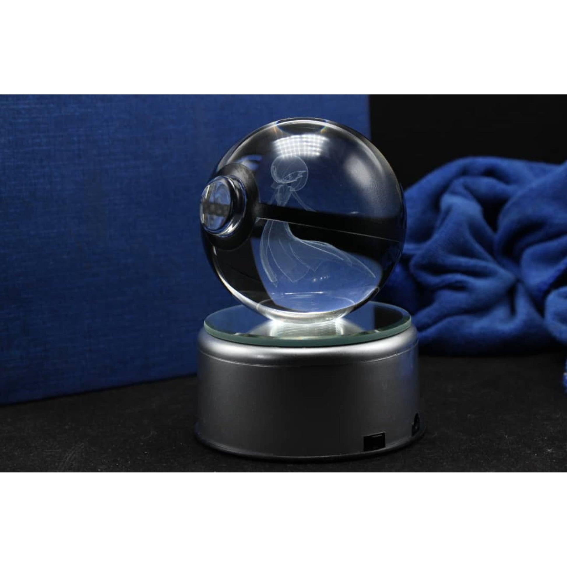 Pokemon 3D Crystal Ball Pokeball Gardevoir Night Light 8cm XL Size - NEXTLEVELUK