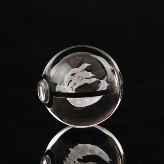 Pokemon 3D Crystal Ball Pokeball Giratina Night Light 8cm XL Size - NEXTLEVELUK