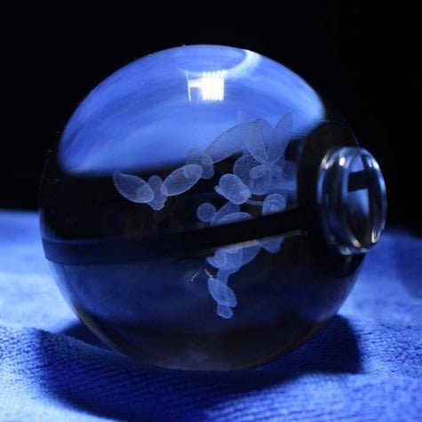 Pokemon 3D Crystal Ball Pokeball Mega Lopunny Night Light 8cm XL Size - NEXTLEVELUK