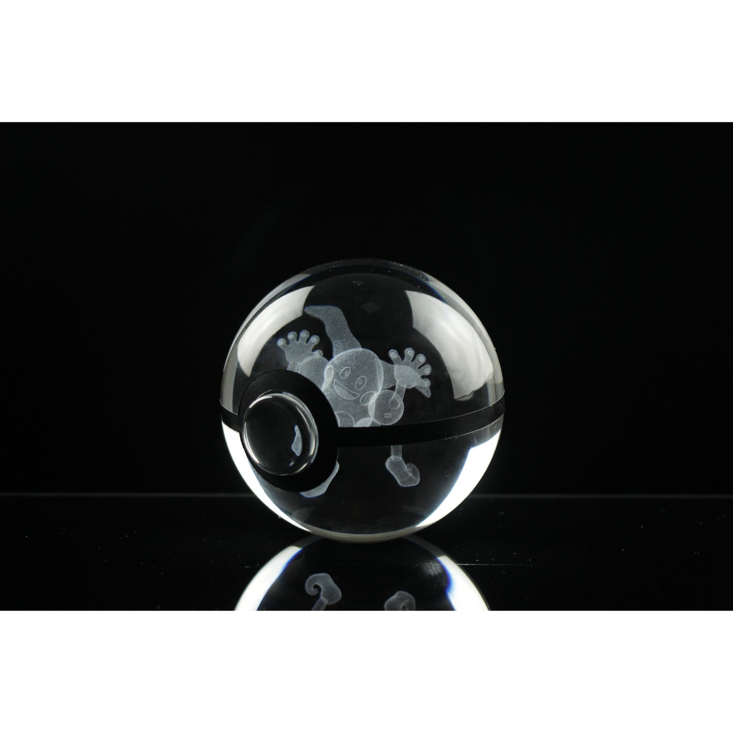 Pokemon 3D Crystal Ball Pokeball Mr Mime Night Light 8cm XL Size - NEXTLEVELUK