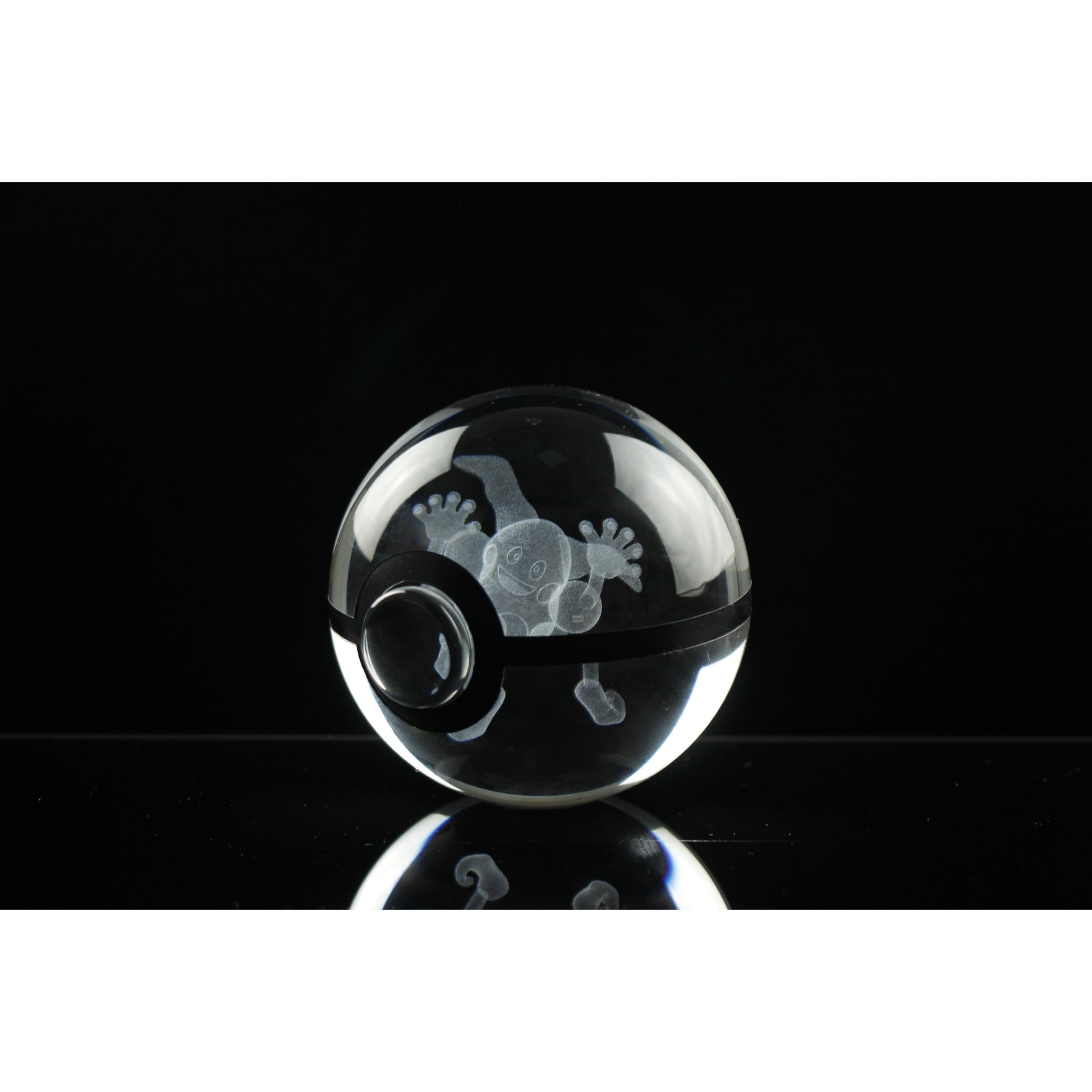 Pokemon 3D Crystal Ball Pokeball Mr Mime Night Light 8cm XL Size - NEXTLEVELUK
