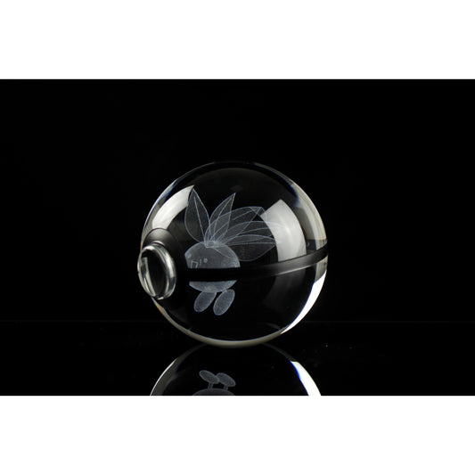 Pokemon 3D Crystal Ball Pokeball Oddish Night Light 8cm XL Size - NEXTLEVELUK