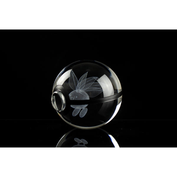 Pokemon 3D Crystal Ball Pokeball Oddish Night Light 8cm XL Size DAMAGED