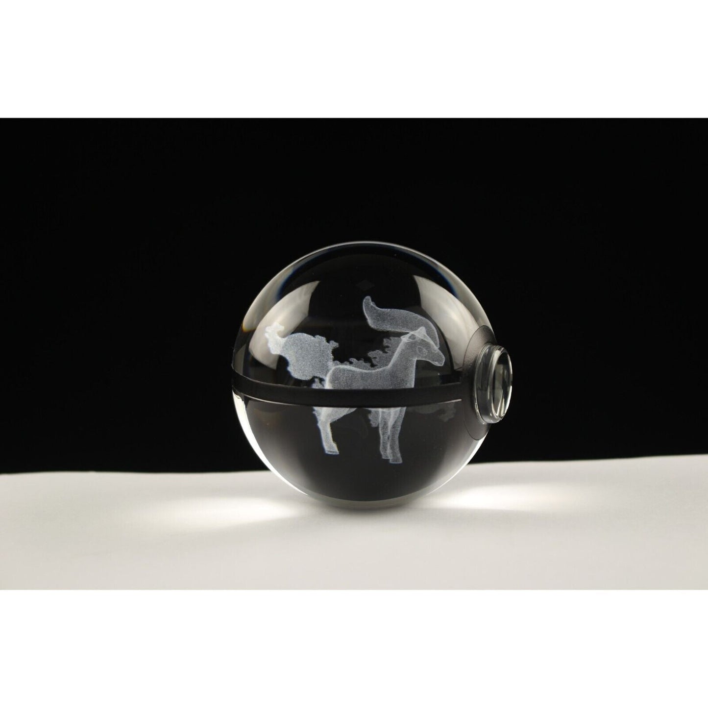 Pokemon 3D Crystal Ball Pokeball Ponyta Night Light 8cm XL Size - NEXTLEVELUK