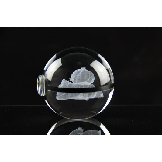 Pokemon 3D Crystal Ball Pokeball Sleep Bulbasaur Night Light 8cm XL Size - NEXTLEVELUK