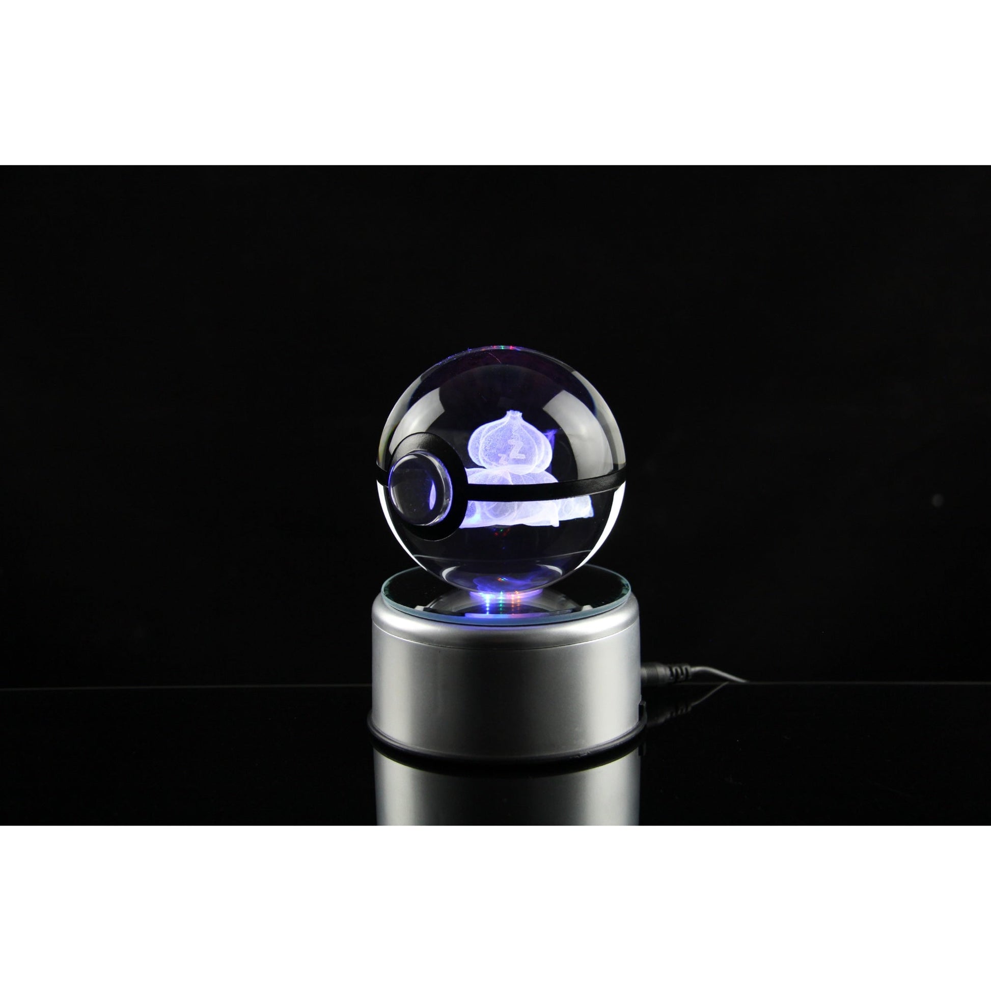 Pokemon 3D Crystal Ball Pokeball Sleep Bulbasaur Night Light 8cm XL Size - NEXTLEVELUK