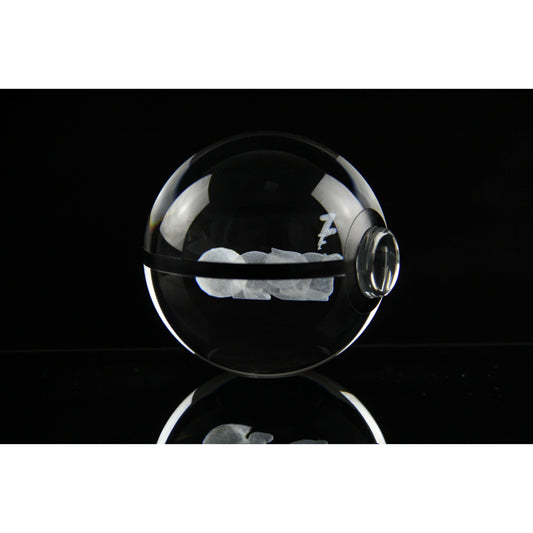 Pokemon 3D Crystal Ball Pokeball Sleep Eevee Night Light 8cm XL Size - NEXTLEVELUK