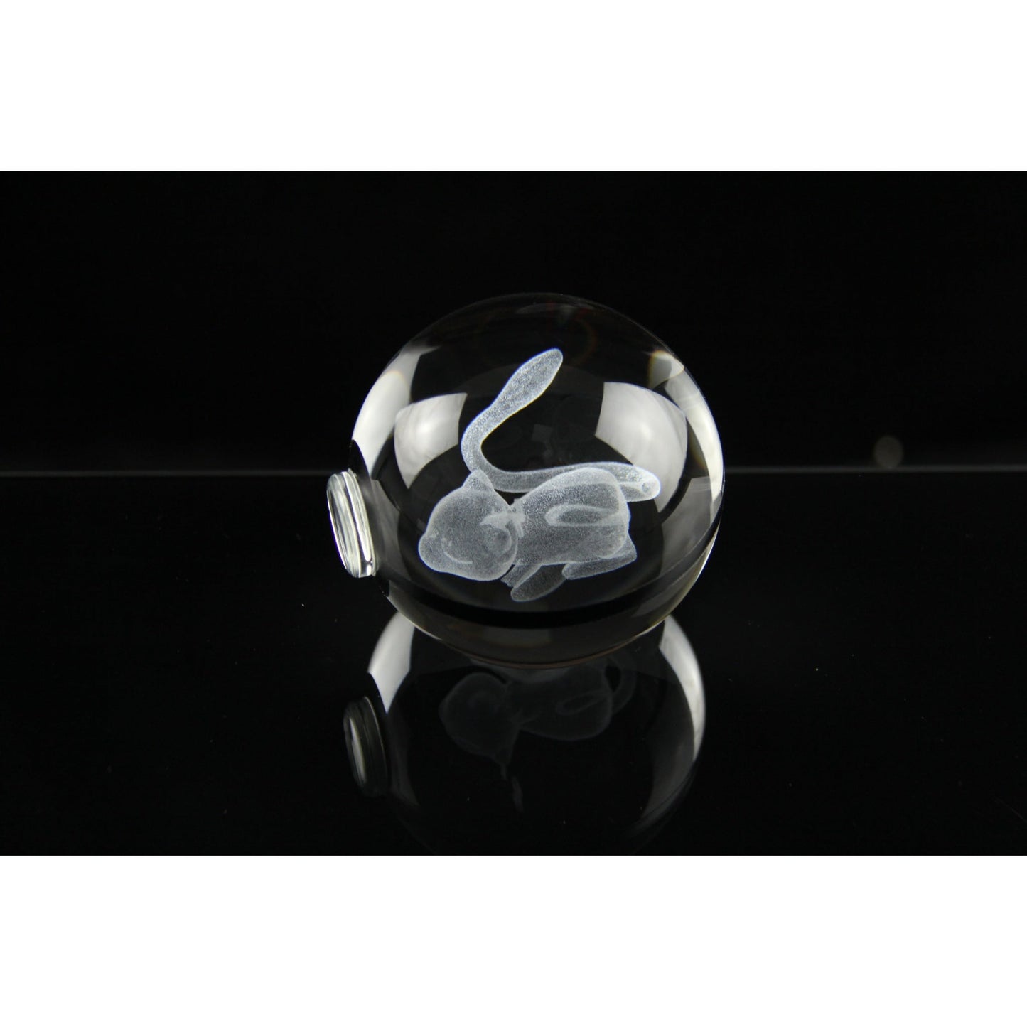 Pokemon 3D Crystal Ball Pokeball Sleep Mew Night Light 8cm XL Size - NEXTLEVELUK