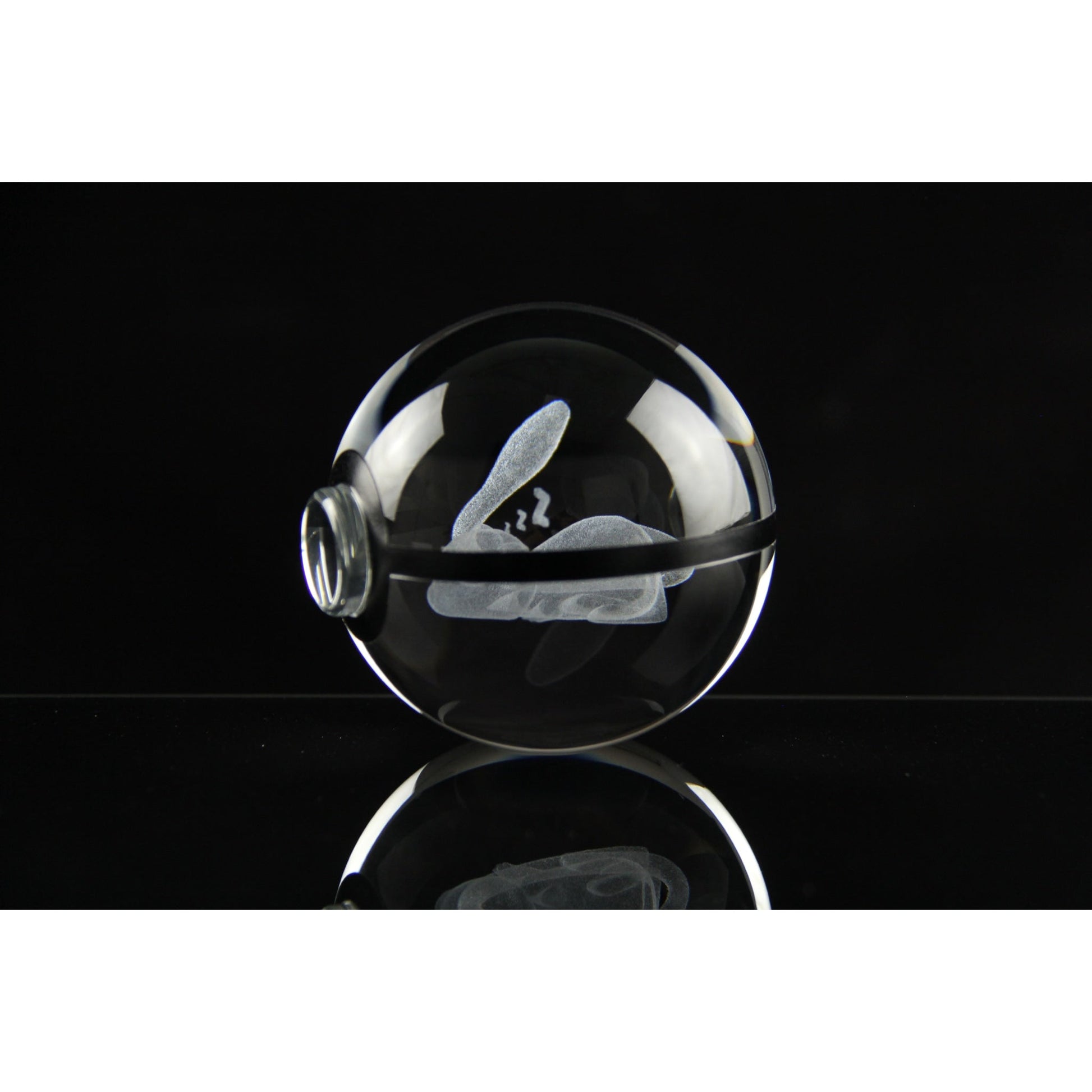 Pokemon 3D Crystal Ball Pokeball Sleep Mew Night Light 8cm XL Size - NEXTLEVELUK