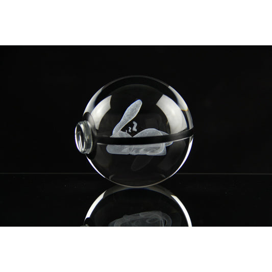 Pokemon 3D Crystal Ball Pokeball Sleep Mew Night Light 8cm XL Size - NEXTLEVELUK